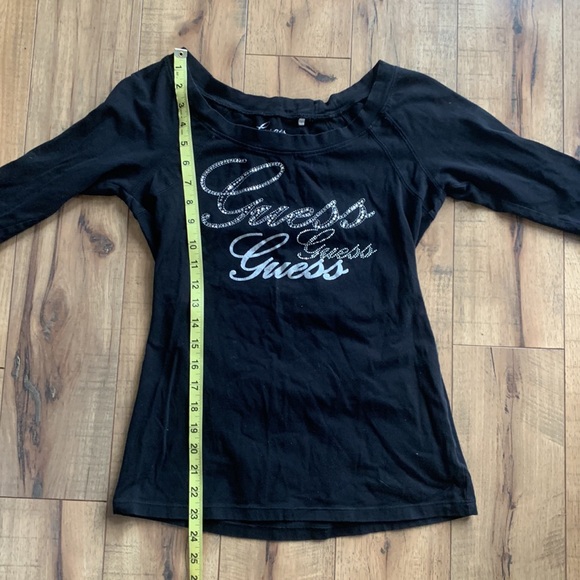 Guess glitter long sleeve top M - Picture 4 of 8